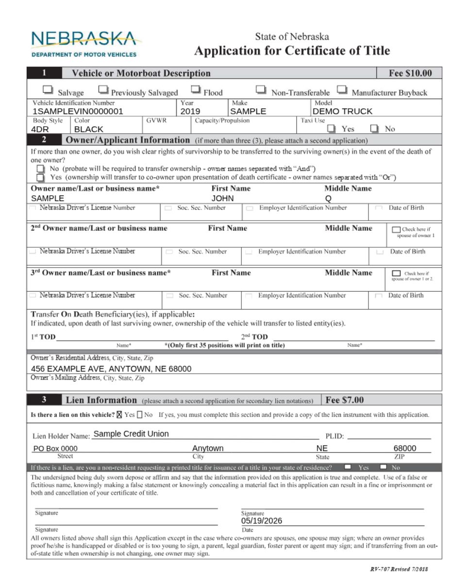 Title Application page 1