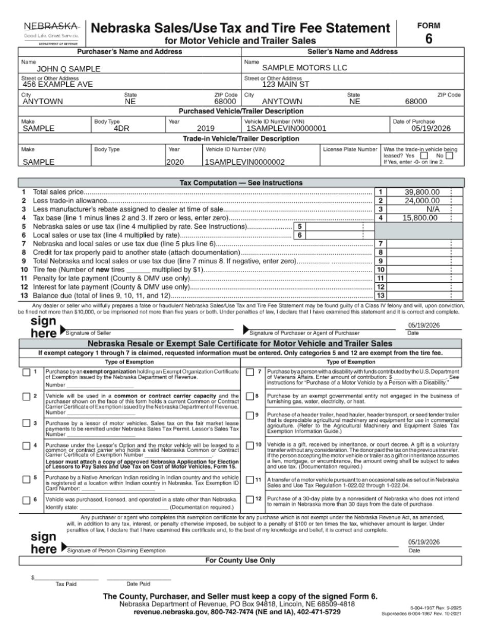 Form 6 page 3
